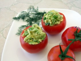 Dill and Avocado Stuffed Tomatoes