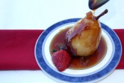 Baked Pears with Ginger Toffee Syrup